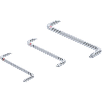 BGS Do it yourself Haakse schroefbitdraaierset sleuf/kruiskop 3 delig