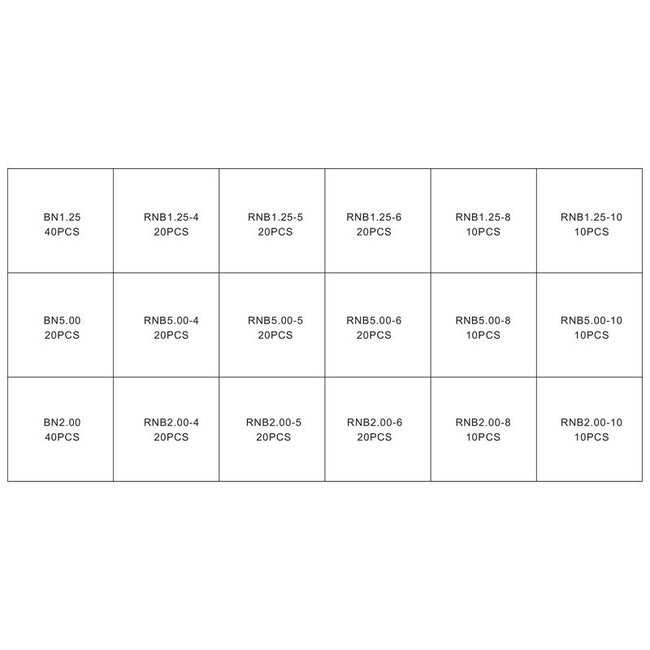 Topgear Adereindhuls oog assortiment 340 delig