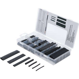 BGS Do it yourself Assortiment krimpkous zwart 126 delig