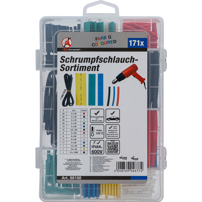 BGS Assortiment krimpkous kleur 171 delig