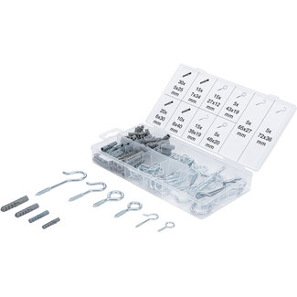 BGS technic Assortiment schroefhaken en pluggen 125 delig