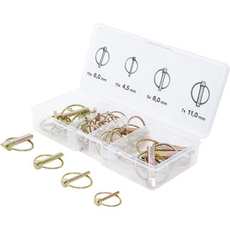 BGS Do it yourself Assortiment ringborgpennen Ø 4,5 - 11 mm 32 delig