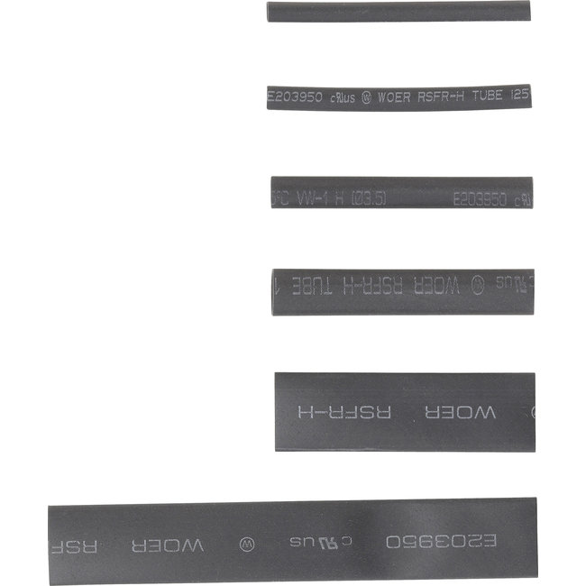 BGS Assortiment krimpkous zwart 90 delig