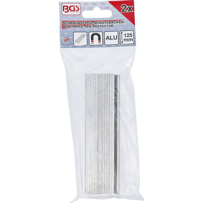 BGS Bankschroef beschermbek aluminium breedte 125 mm 2 delig
