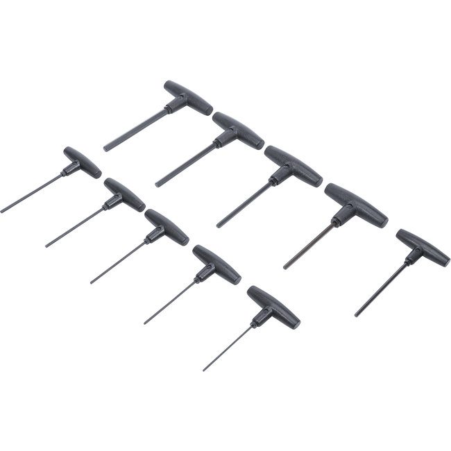 BGS Inbussleutelset met T-greep inch 3/32" - 3/8" 10 delig