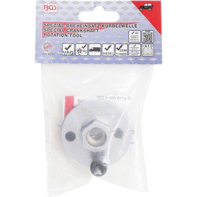 BGS Speciale dopsleutel voor draaien van de krukas voor VAG 5-cilinder motoren