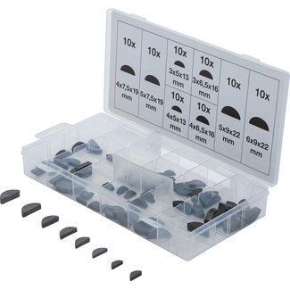 BGS technic Assortiment halvemaan spieën 80 delig