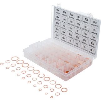 BGS technic Assortiment afdichtringen koper 300 delig