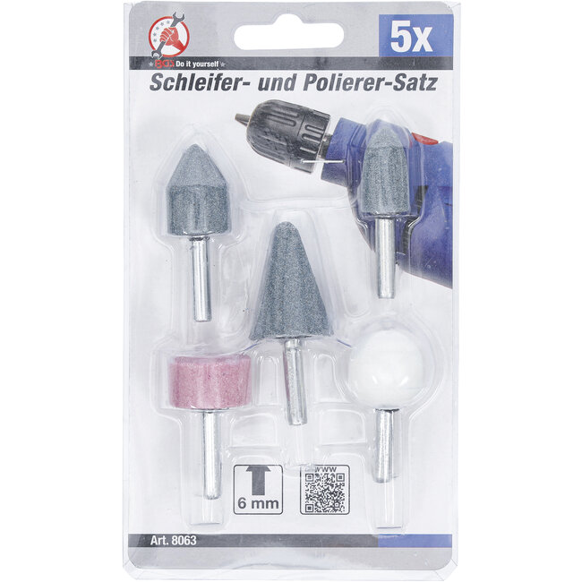 BGS Schuur- en polijstset 5 delig