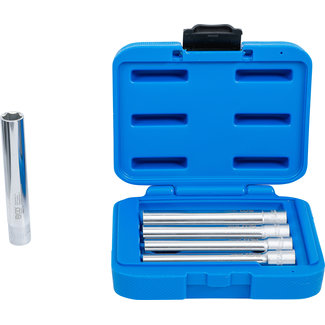 BGS technic Dopsleutel-inzetset, zeskant, extra diep aandrijf-binnenvierkant 3/8" 8-14 mm 5 delig