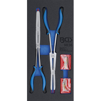 BGS technic Set borgringtangen met dubbele scharnier verwisselbare top 345 mm