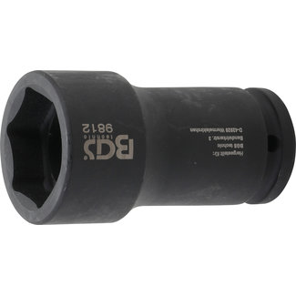 BGS technic Kracht dopsleuteldop zeskant, diep 3/4" 38 mm