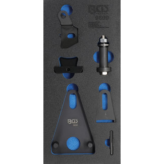 BGS technic Vliegwiel-/cardanas-V-schijf-blokkeer- en deksellosmaakgereedschapset voor Renault, Nissan