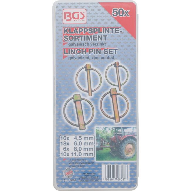 BGS Assortiment ringborgpennen 50 delig