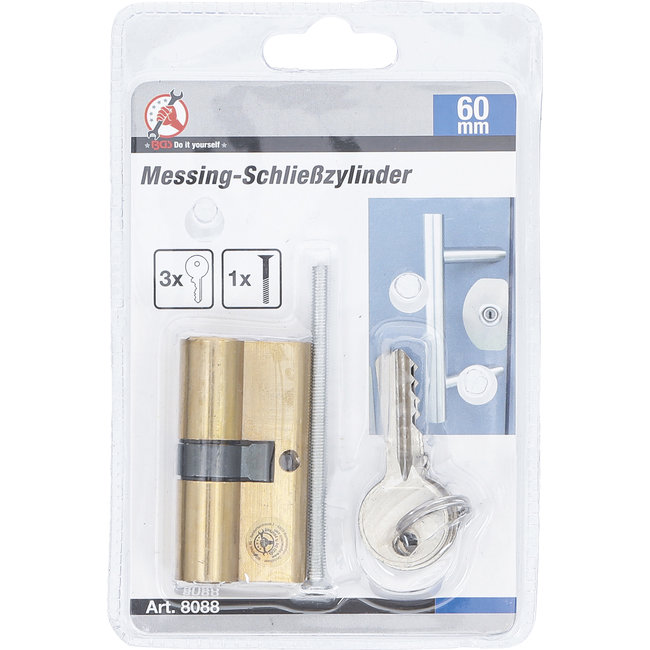 BGS Cilinderslot messing 60 mm