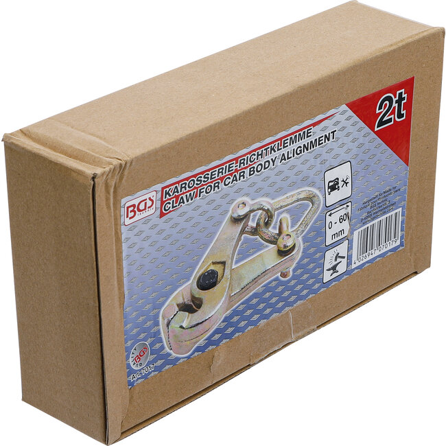 BGS Carrosserie richtklem zelfsluitend één trekrichting max. 2 ton