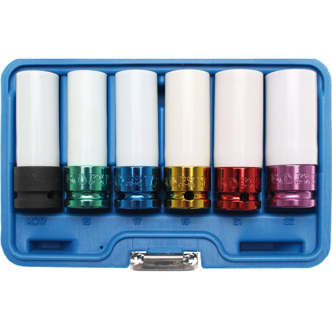 BGS Kracht wielmoerdoppenset 1/2" 6 delig