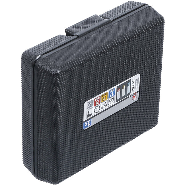 BGS Kracht wielmoer doppenset 1/2" 17 - 19 - 21 mm 3 delig