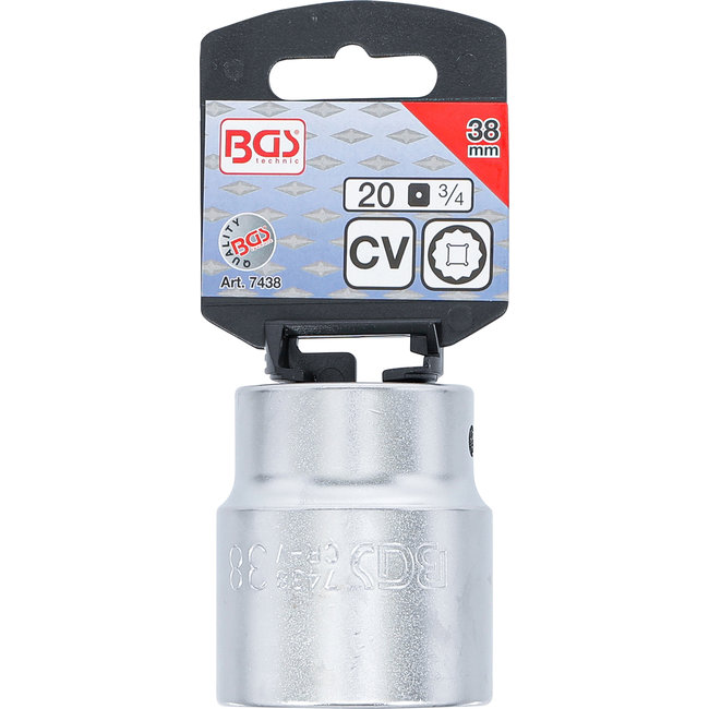 BGS Dopsleuteldop twaalfkant 3/4" 38 mm