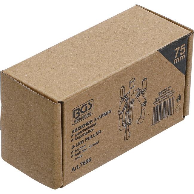 BGS Buiten binnen lagertrekkerset, 3 armig 20 - 100 mm