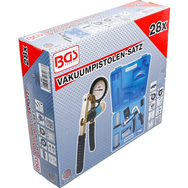 BGS Vacuümpistoolset met zuig- en persfunctie