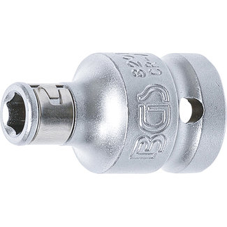 BGS technic Bitadapter met blokkeerkogel 1/2"