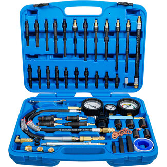 BGS technic Compressie- en drukverliestestset voor benzine- en dieselmotoren