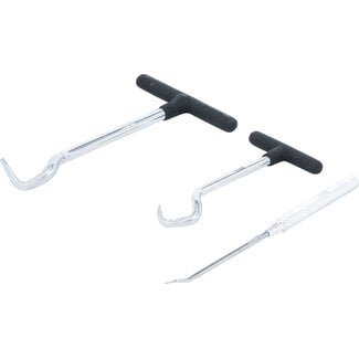 BGS technic Hakenset voor demontage afdichtringen 3 delig
