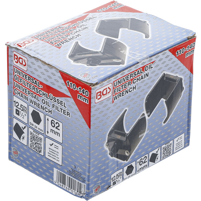 BGS Universele oliefiltersleutel 1/2" Ø 110 - 140 mm