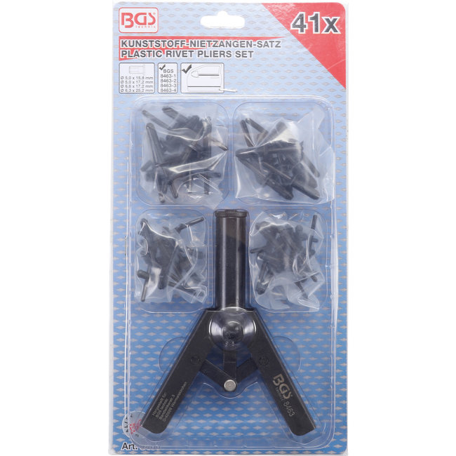 BGS Kunststof popnageltangset 41 delig