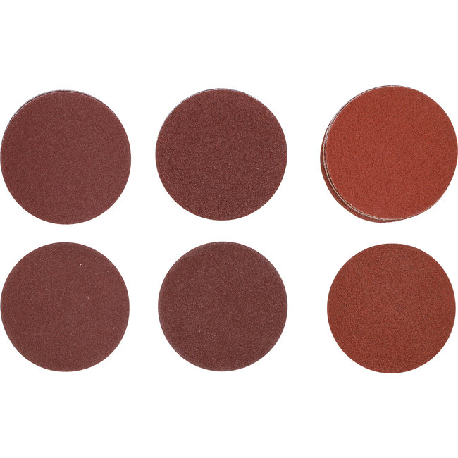 BGS Schuurschijven 75 mm - korrel 60, 80 en 120 - 30 delig