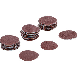 BGS technic Schuurschijven 30 mm - korrel 60, 80 en 120 - 30 delig