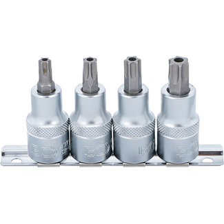 BGS technic Dopsleutelbitset 1/2" Torx met boring T40 - T55 4 delig