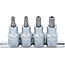 BGS Dopsleutelbitset 1/2" Torx met boring T40 - T55 4 delig