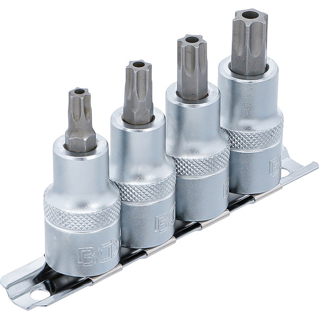 BGS Dopsleutelbitset 1/2" Torx met boring T40 - T55 4 delig