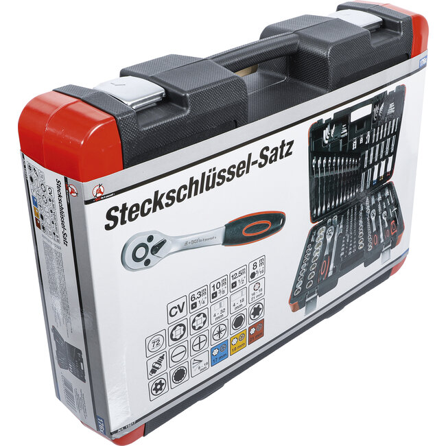 BGS Dopsleutelset 1/4" / 3/8" / 1/2" 176 delig