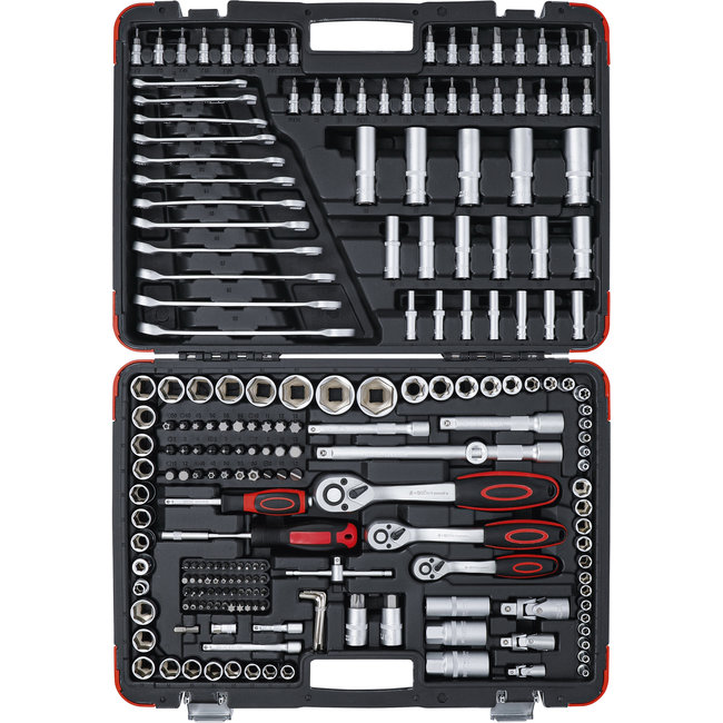 BGS Dopsleutelset 1/4" / 3/8" / 1/2" 216 delig