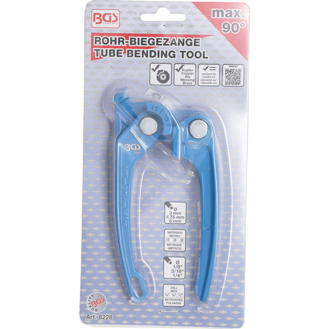 BGS Pijpenbuigtang voor pijp-Ø 3 - 4,75 - 6 mm