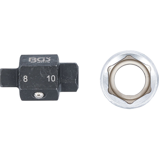 BGS Olie aftapschroeven dopsleutel vierkant 8 mm / 10 mm