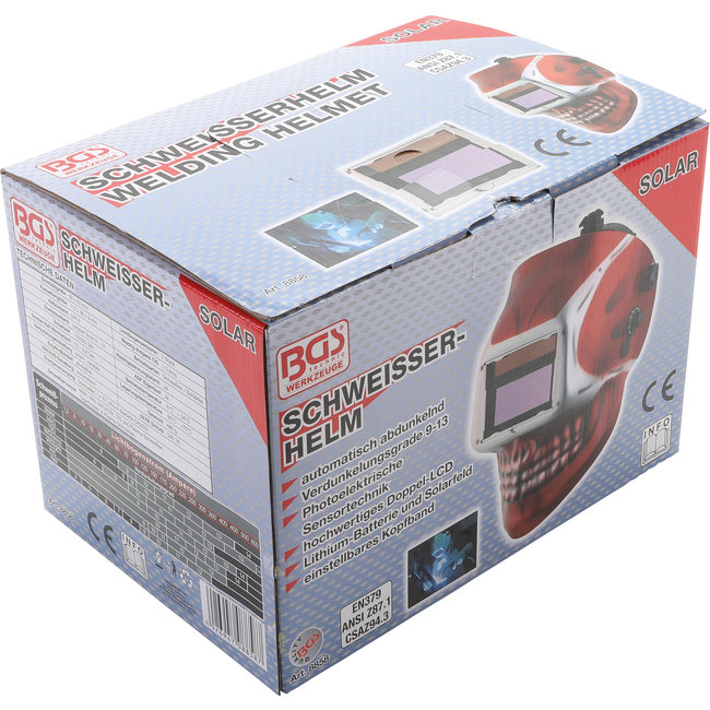BGS Lashelm "SKULL" automatisch dimmend