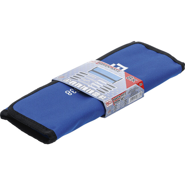 BGS Set haken met rechte en afgeronde punt 8 delig