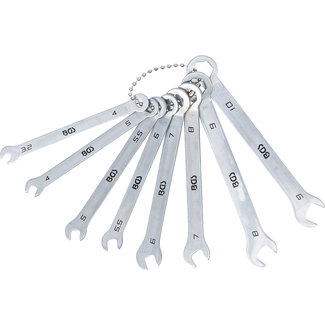 BGS technic Steekringsleutelset mini-uitvoering 4 - 10 mm 8 delig