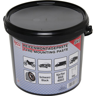 BGS technic Bandenmontagepasta zwart 5 kg