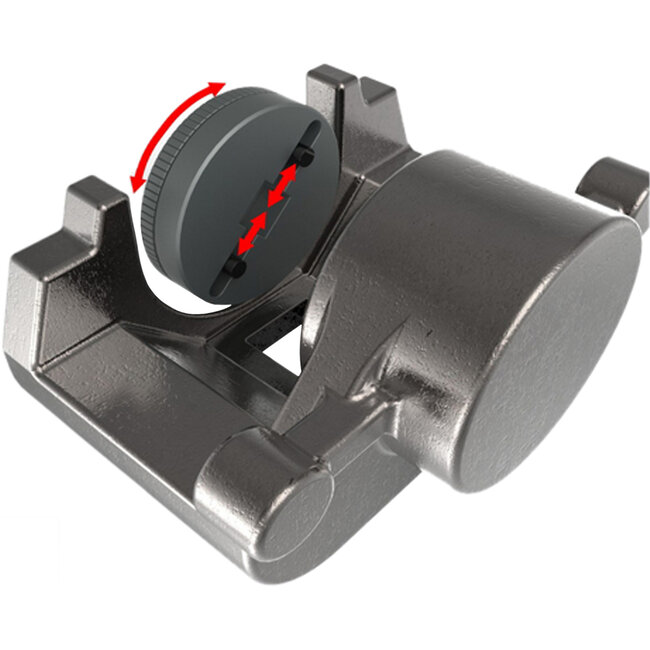 BGS Remzuiger terugstelset universeel links en rechts schroefdraad 6 delig