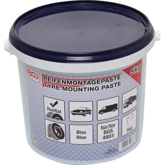 BGS technic Bandenmontagepasta voor Run-Flat-banden blauw 5 kg