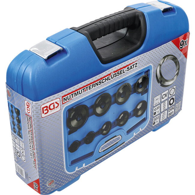 BGS Kroonmoersleutelset binnen KM4 - KM12 9 delig