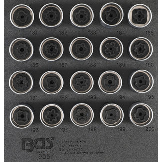 BGS technic Velgenslot demontageset voor Opel (type B) 20 delig