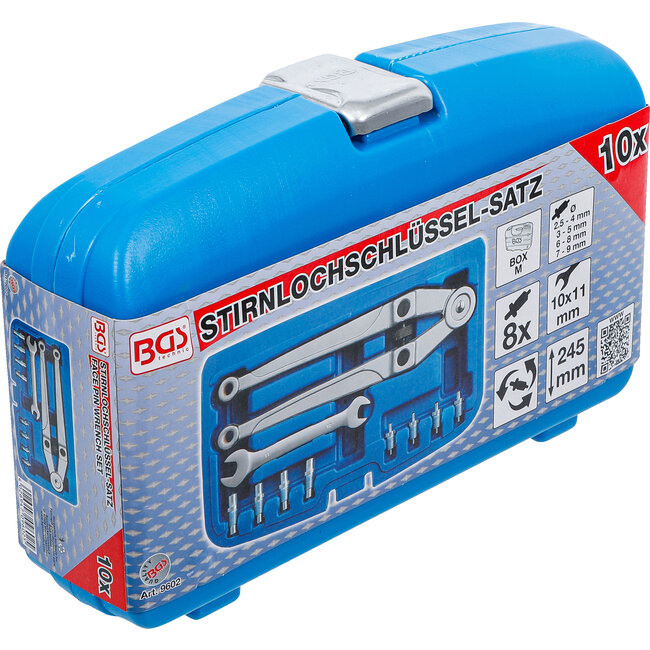 BGS Pengatsleutelset verstelbaar Ø 2,5 - 9 mm