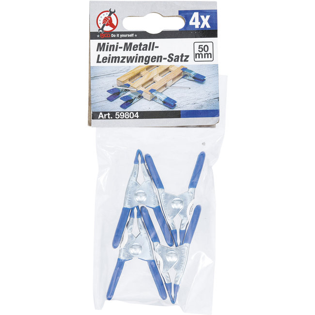 BGS Lijmtangset metaal mini 50 mm 4 delig