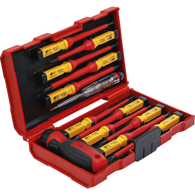 BGS VDE schroevendraaierset met vervangingsbladen 13 delig